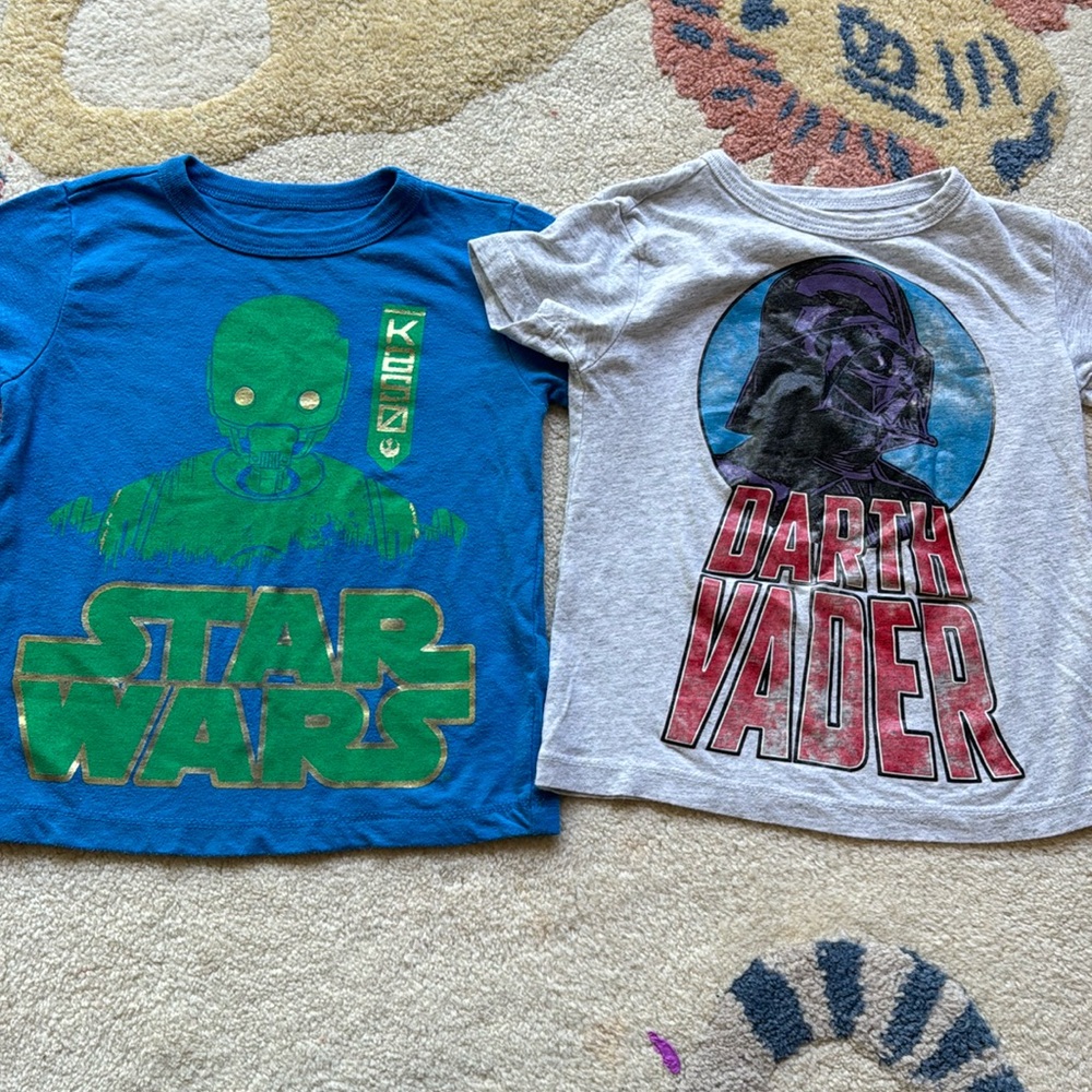 GUC - (2) Starwars t shirts Crewcuts size 2